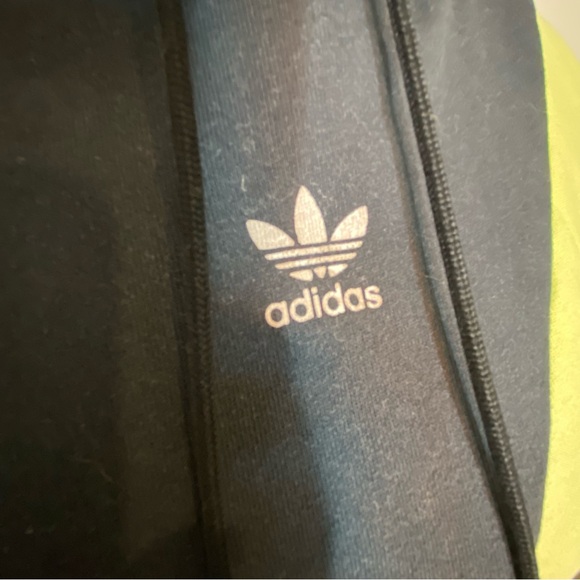 Adidas Women's Tri-Tone Hoodie - Black, White, Yellow - Picture 5 of 13